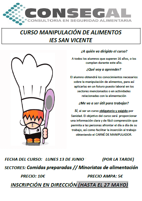 (Manipulador de alimentos)